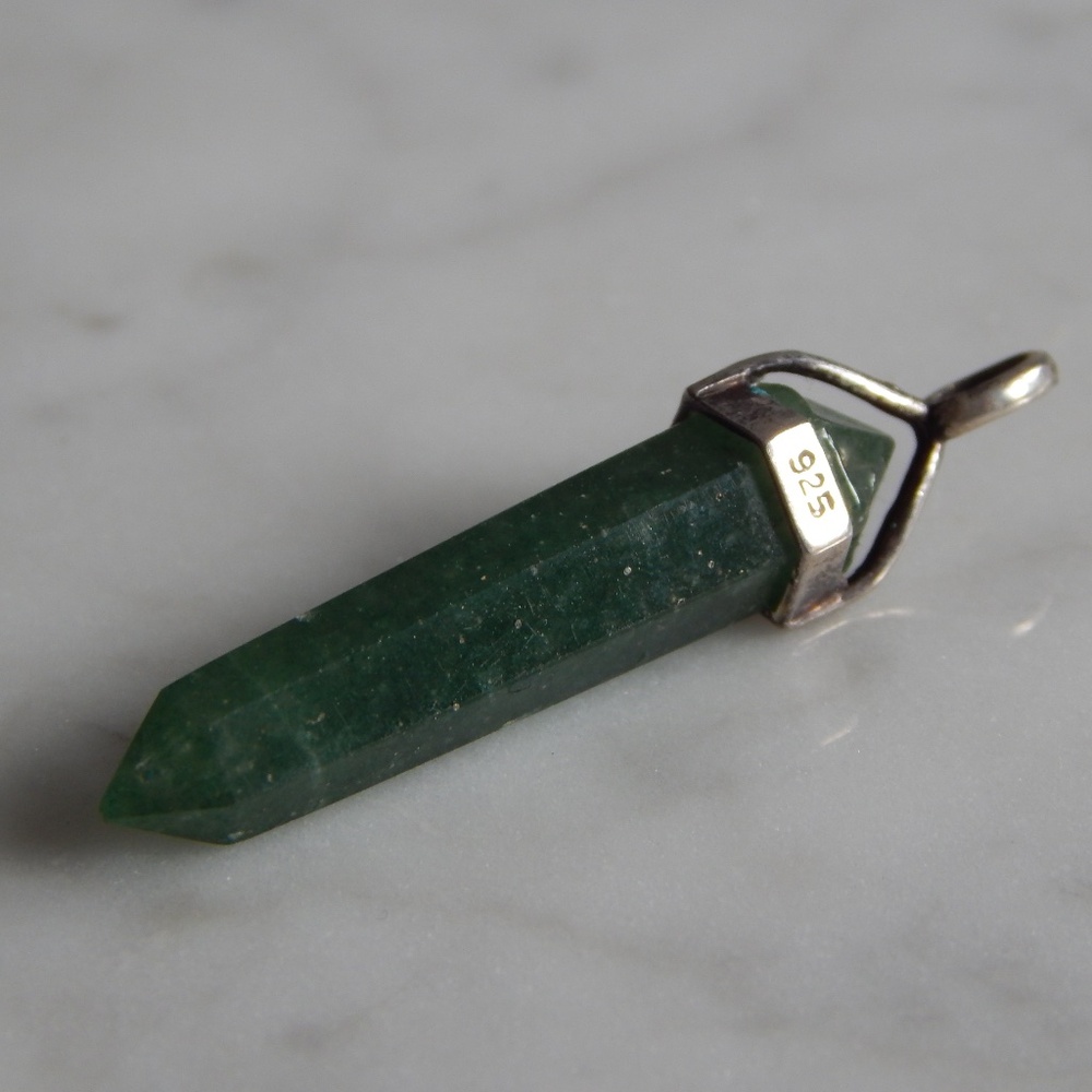 Sterling silver stone pendant